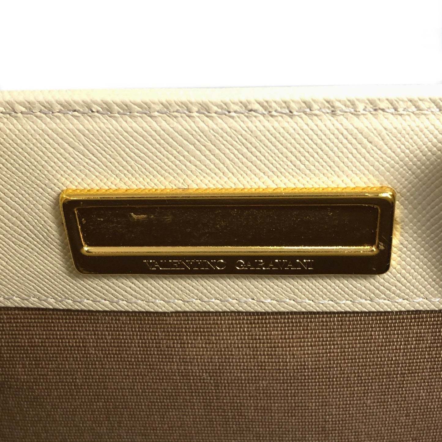 VALENTINO GARAVANI Two-way Handbag Shoulder bag Ivory Vintage t7g327