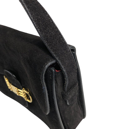 CELINE Horse Bit Shoulder bag Black Vintage yffeiu
