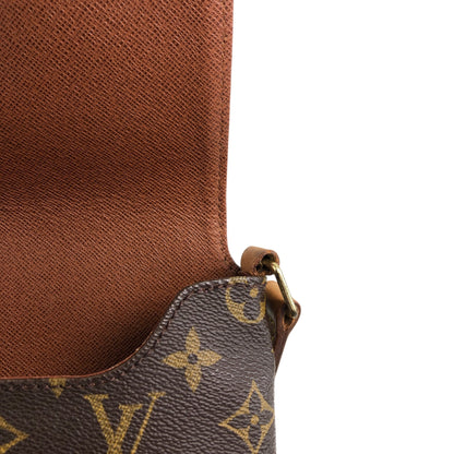 LOUIS VUITTON Monogram Shoulder bag Brown Vintage hhd3ec