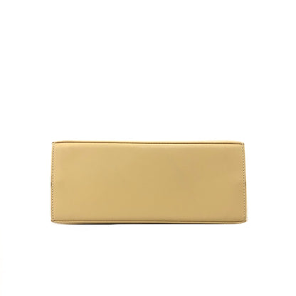 Salvatore Ferragamo Gancini 皮革頂部手把手提包米色復古 2xyxrd 