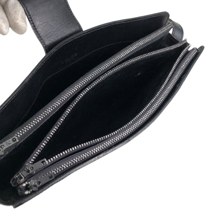 CELINE Triomphe Shoulder bag Black Vintage 5bs5ri