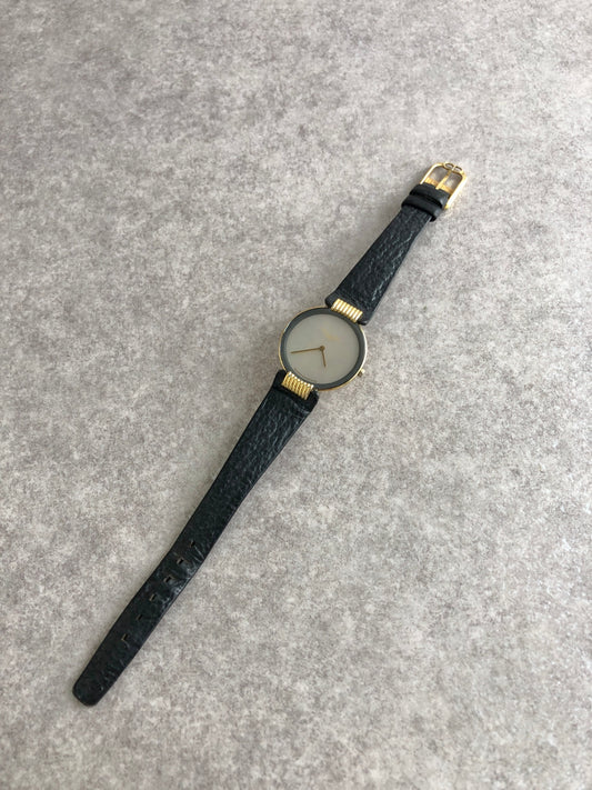 Christian Dior Quartz Watch Black Vintage ayfm3x