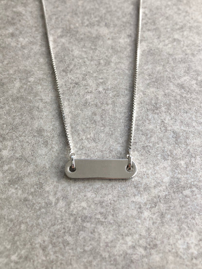 Christian Dior Logo Necklace Silver Vintage nvu437