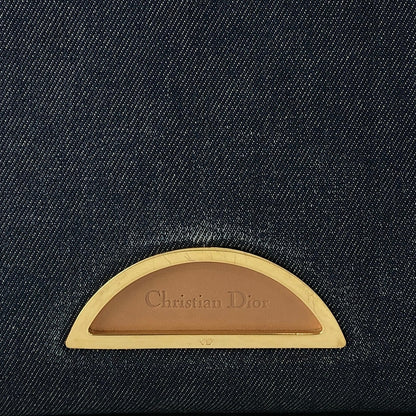 Christian Dior Logo Handbag Totebag Indigo Vintage kxnt2a