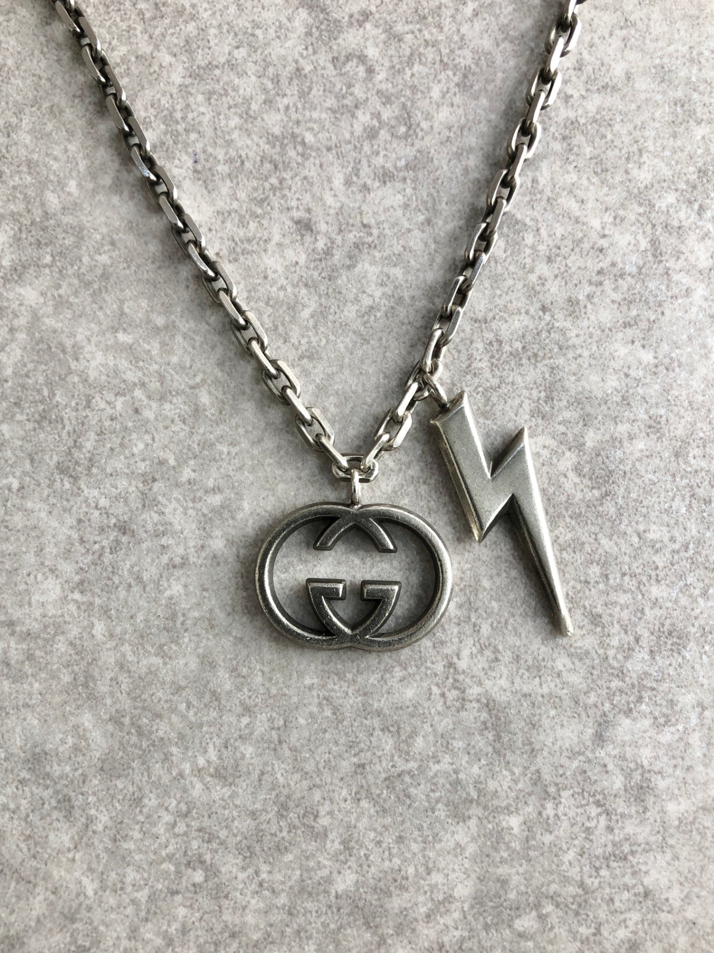 GUCCI GG SILVER925 Necklace Silver Vintage b87wbj – VintageShop solo