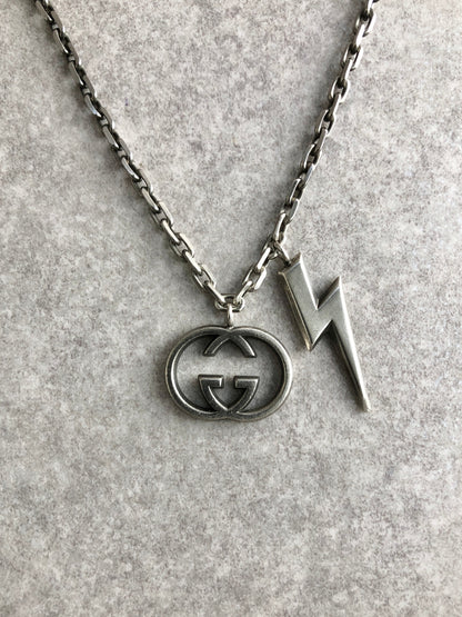 GUCCI GG SILVER925 Necklace Silver Vintage b87wbj