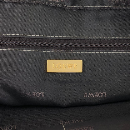 LOEWE Amazona Anagram Small Boston bag Handbag Gold Vintage unh432