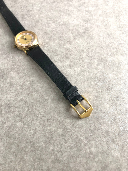 CELINE Quartz Watch Black Vintage 2vpwku