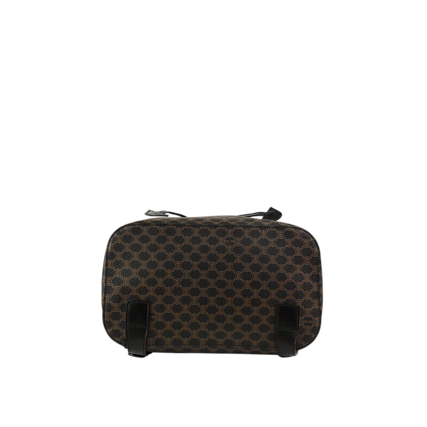 CELINE Macadam Logo Backpack Black Vintage ed4nn3