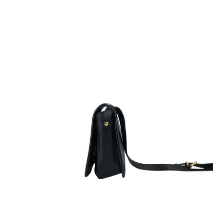 CELINE Gancini Shoulder bag Black Vintage b3ugaa