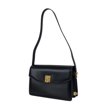 CELINE Gancini Shoulder bag Black Vintage gssz7x