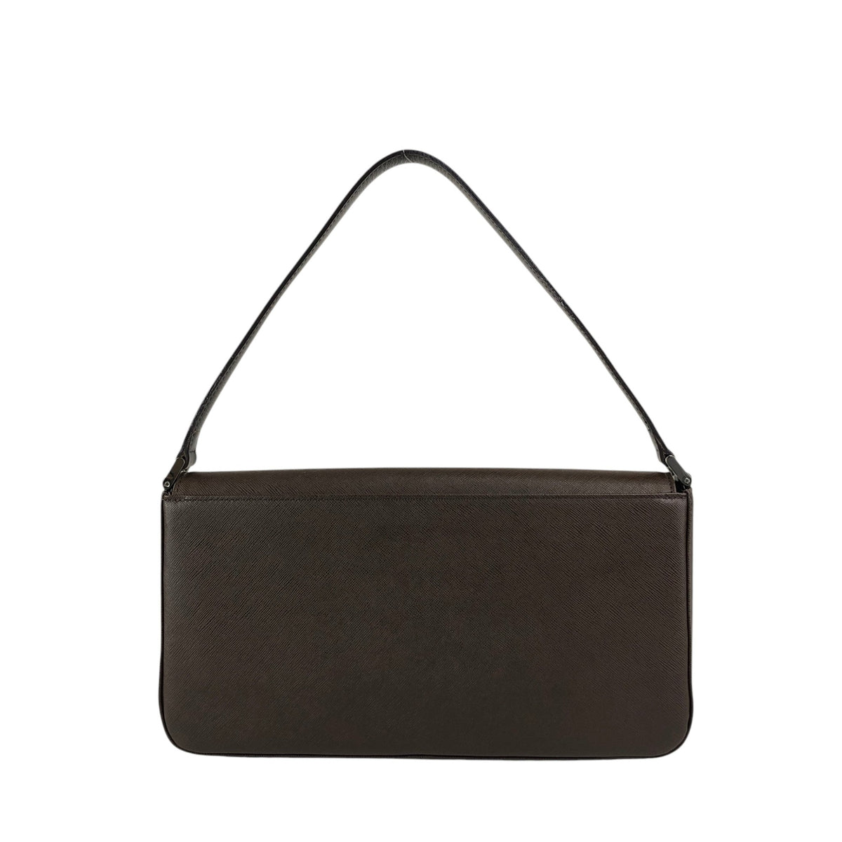BURBERRY Logo Shoulder bag Brown Vintage hp7jmm