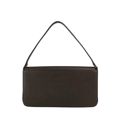 BURBERRY Logo Shoulder bag Brown Vintage hp7jmm