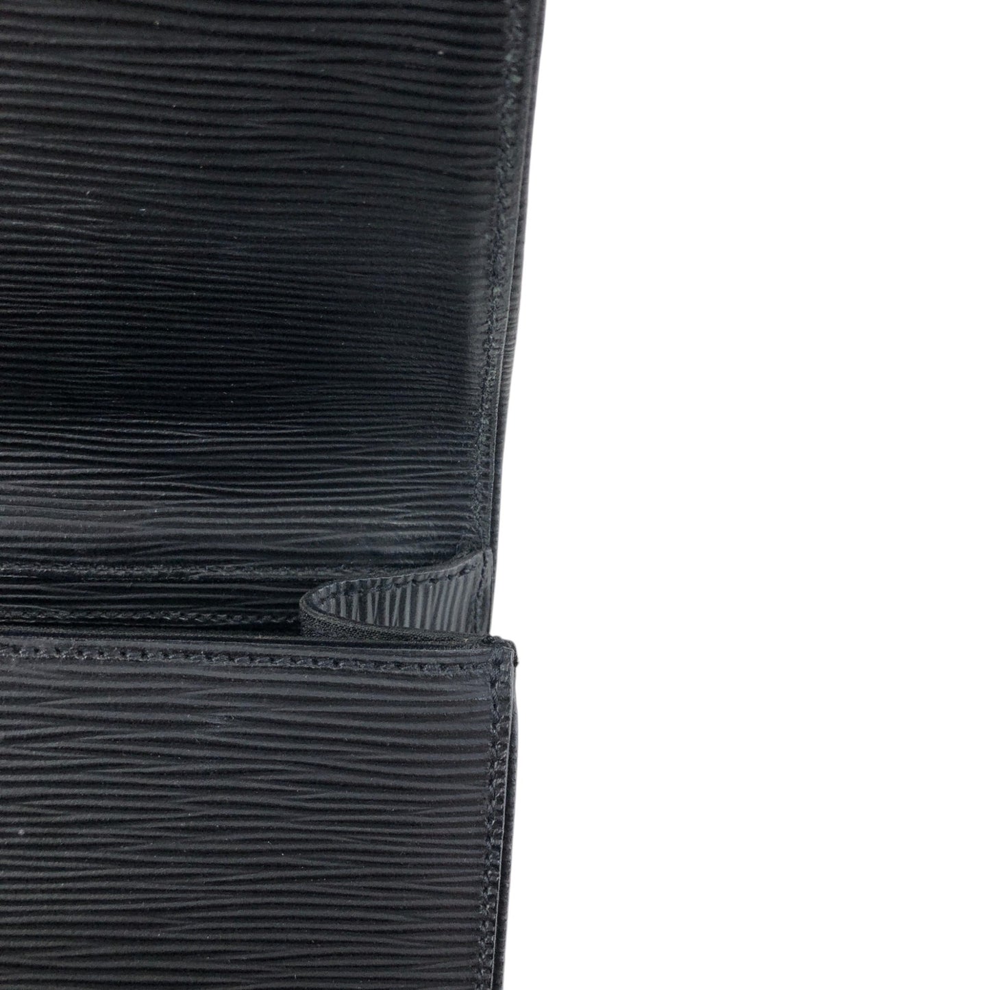 FENDI Logo Embossed Small Handbag Black Vintage h4nbvt