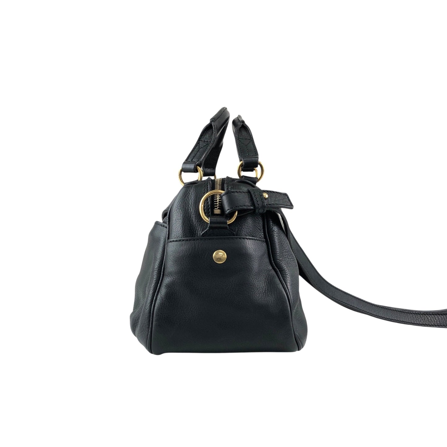 Yves Saint Laurent Two-way Handbag Shoulder bag Black Vintage wu64ez