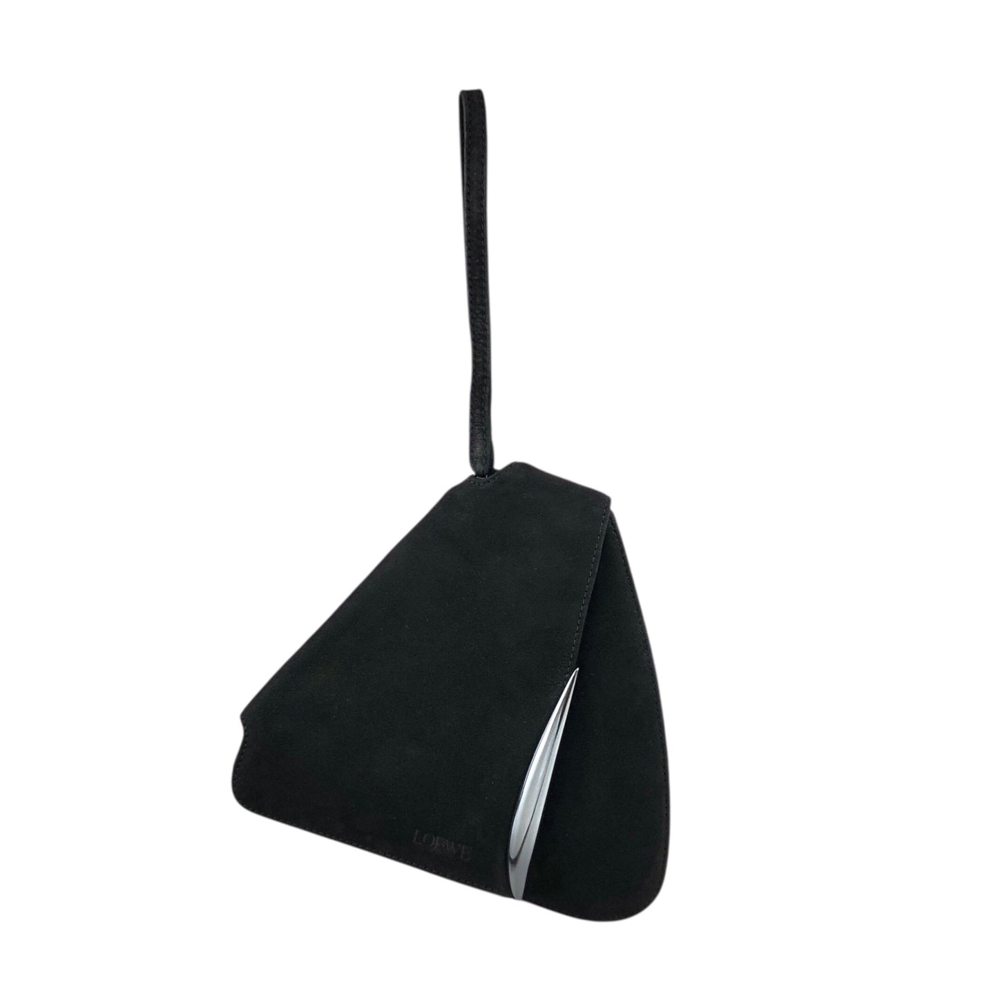 LOEWE Logo Handbag Black Vintage vfx75i