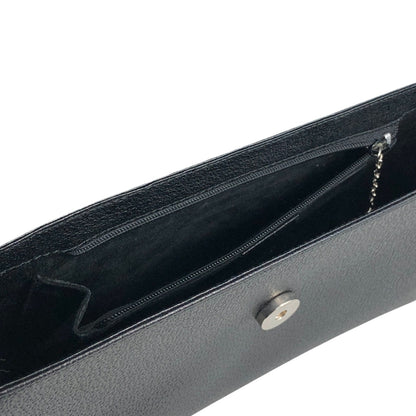 GUCCI Logo Shoulder bag Black Vintage 33amgr