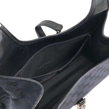 GUCCI Jackie Handbag Totebag Black Vintage xn56ma