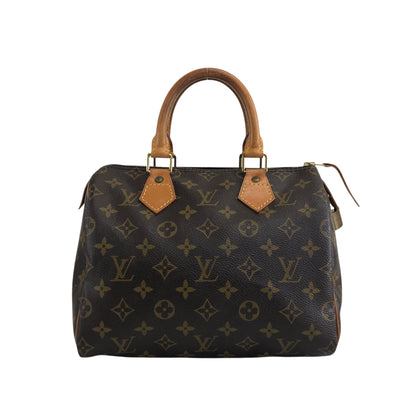 LOUIS VUITTON Monogram Small Boston bag Handbag Brown Vintage 232hgi