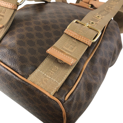 CELINE Macadam Gancini Backpack Brown Vintage jgndep