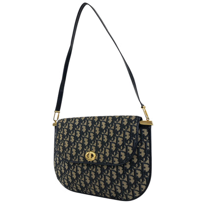 Christian Dior Trotter Shoulder bag Navy Vintage 2xwr2a