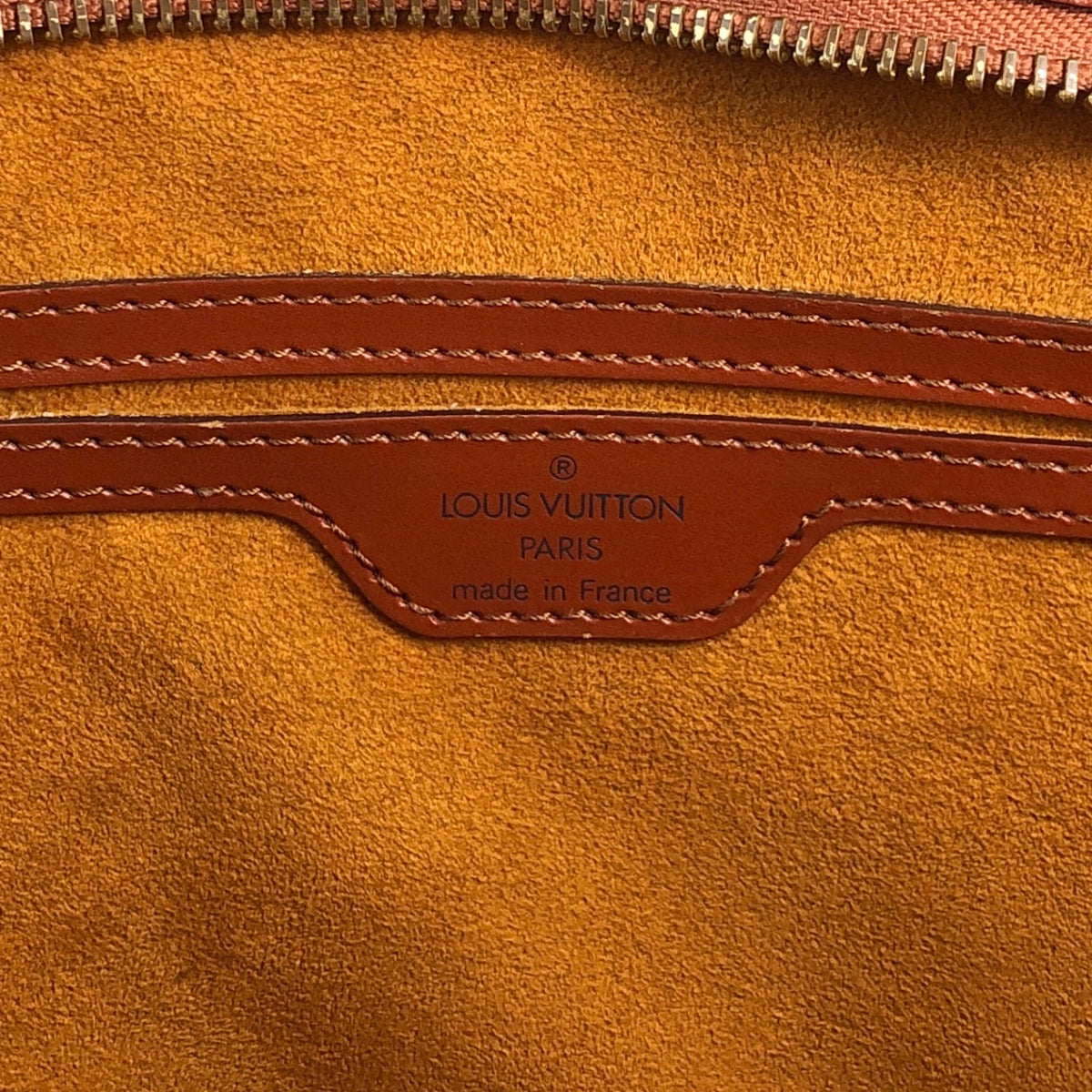 LOUIS VUITTON Epi Handbag Brown Vintage 3yuvfz