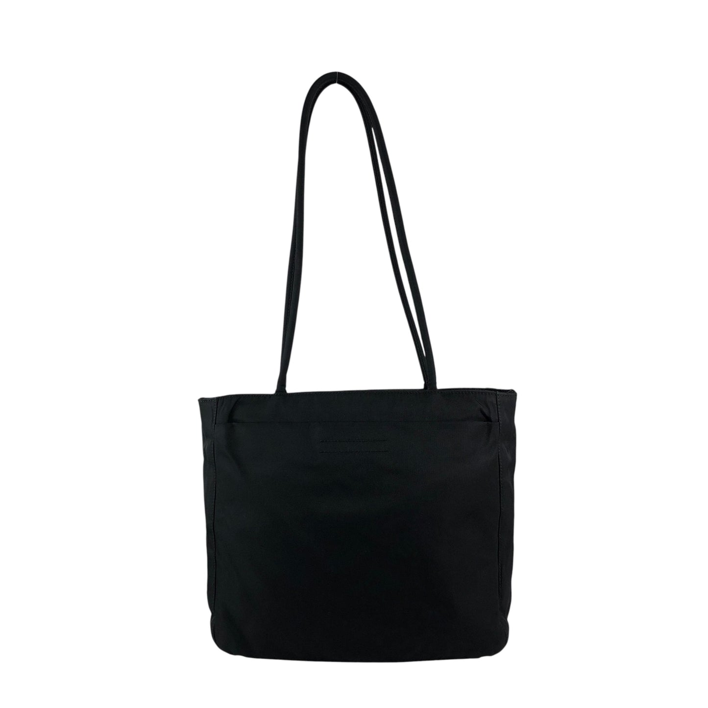 PRADA Tessuto Triangle Logo Totebag Black Vintage bfw3nz