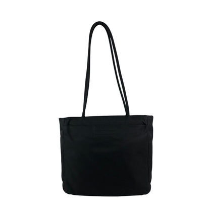 PRADA Tessuto Triangle Logo Totebag Black Vintage bfw3nz