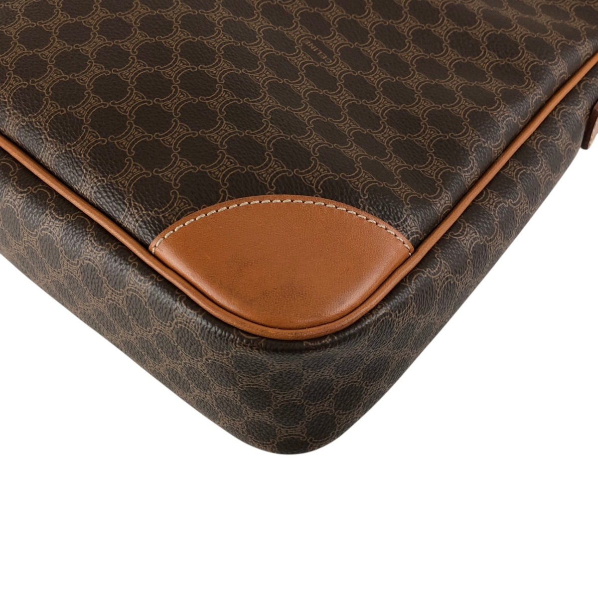 CELINE Macadam Blason Shoulder bag Hobobag Brown Vintage mtbfvr