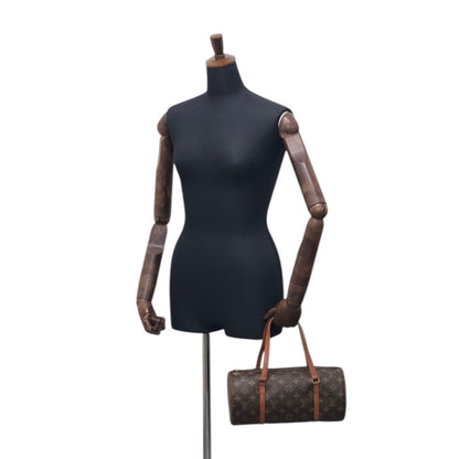 LOUIS VUITTON Monogram Handbag Brown Vintage suazrs