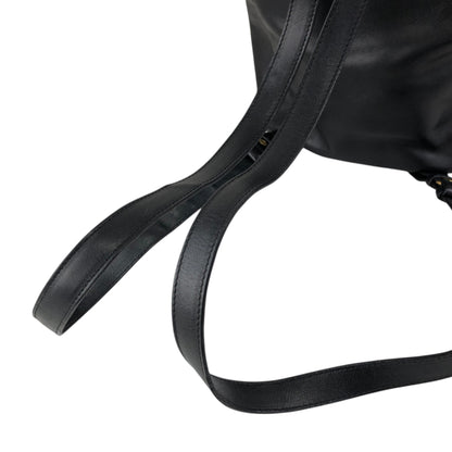 CELINE Starball Logo Embossed Backpack Black Vintage 66agh7