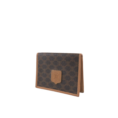 CELINE Macadam Blason Card holder Brown Vintage vbgpbv