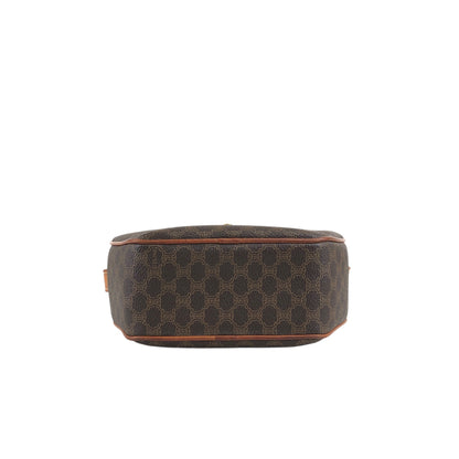 CELINE Macadam Gancini Round Shoulder bag Brown Vintage f76bfn