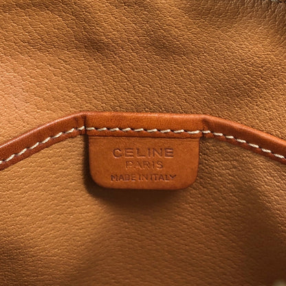 CELINE Macadam Two-way Handbag Shoulder bag Brown Vintage cwamvm