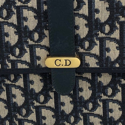 Christian Dior Trotter CD Logo 單肩包 海軍藍 復古 sajty4