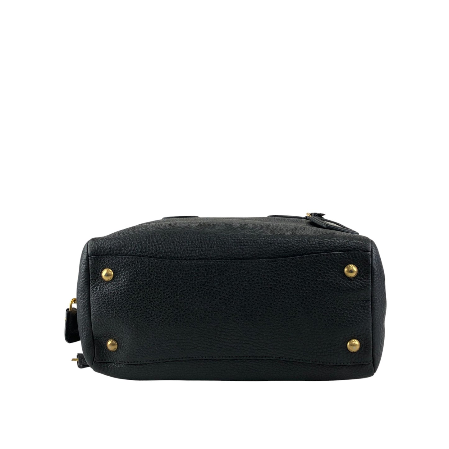 PRADA Logo Small Boston bag Handbag Black Vintage c8s4mf