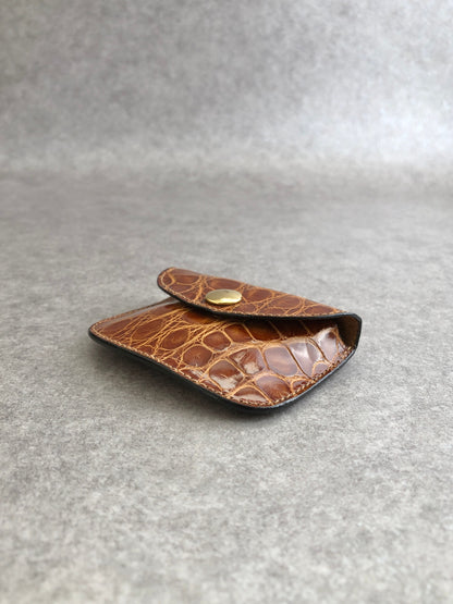 GUCCI Coin Purse Brown Vintage djs68d