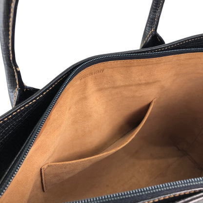 LOEWE Logo Embossed Totebag Black Vintage 5gfxms