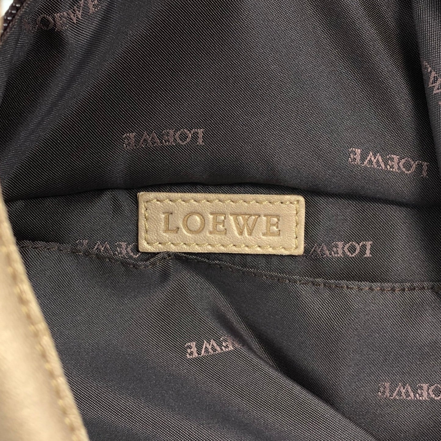 LOEWE Anagram Handbag Gold Vintage ybf3f8