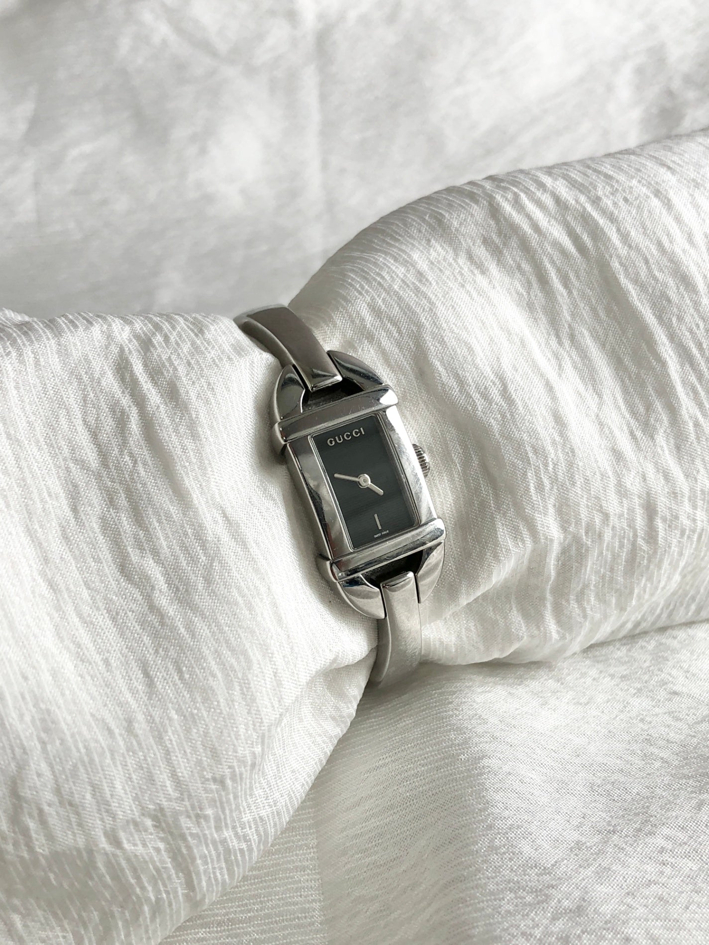 GUCCI Quartz Watch Silver 6800L Vintage jyzj4n