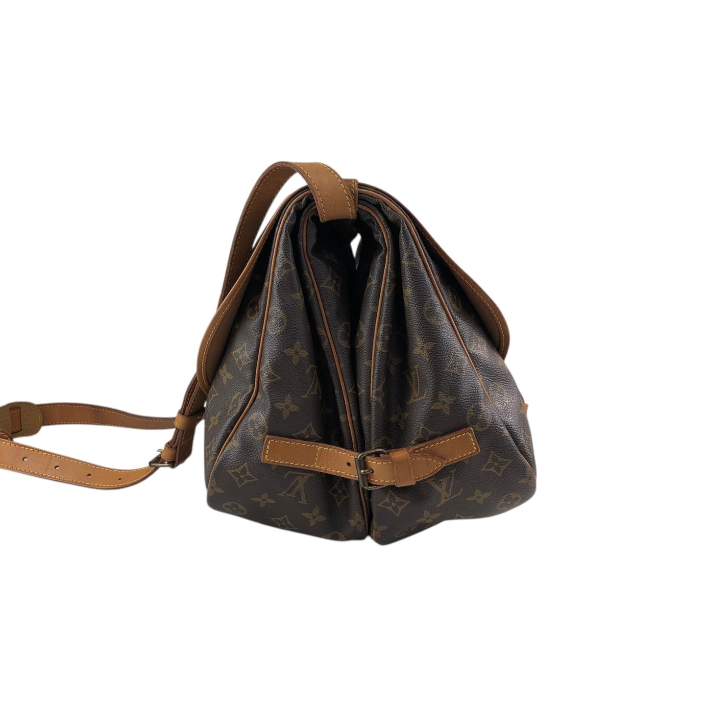 LOUIS VUITTON Monogram Shoulder bag Brown M42256 Vintage 38nfh4