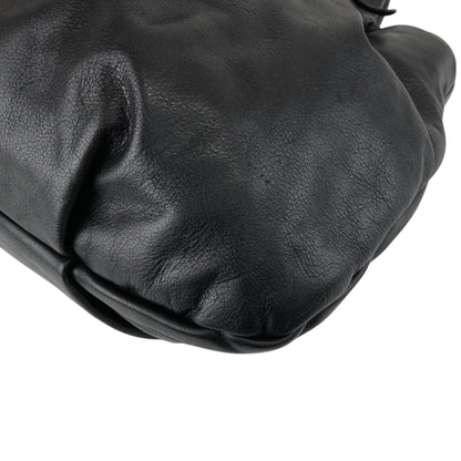 PRADA Logo Two-way Handbag Shoulder bag Black Vintage guwiir