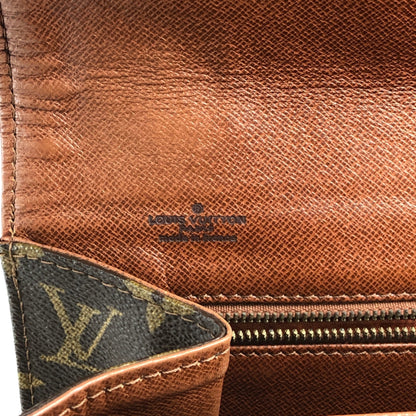 LOUIS VUITTON Monogram Clutch bag Brown Vintage 3pebsa