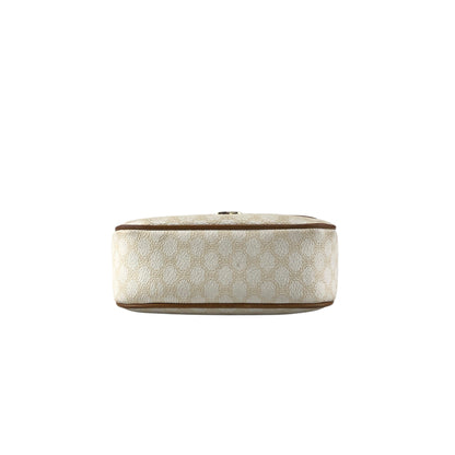 CELINE Macadam Horse Bit Shoulder bag White Vintage ctjind