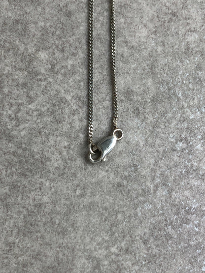 GUCCI Cross Motif Necklace Silver SILVER925 Vintage gyw4vz