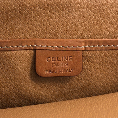 CELINE Macadam Two-way Handbag Shoulder bag Brown Vintage u8zac4