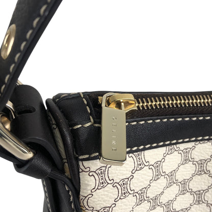 CELINE Macadam Shoulder bag White Vintage s5b6ci