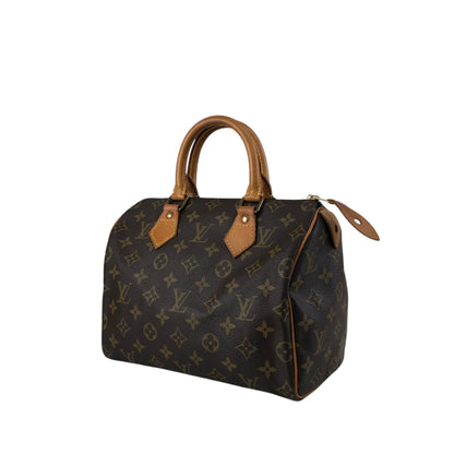 LOUIS VUITTON Monogram Small Boston bag Handbag Brown Vintage ss8v76