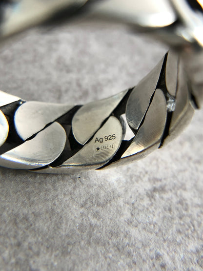 GUCCI Interlocking SILVER925 Ring Silver Vintage fzzpsi