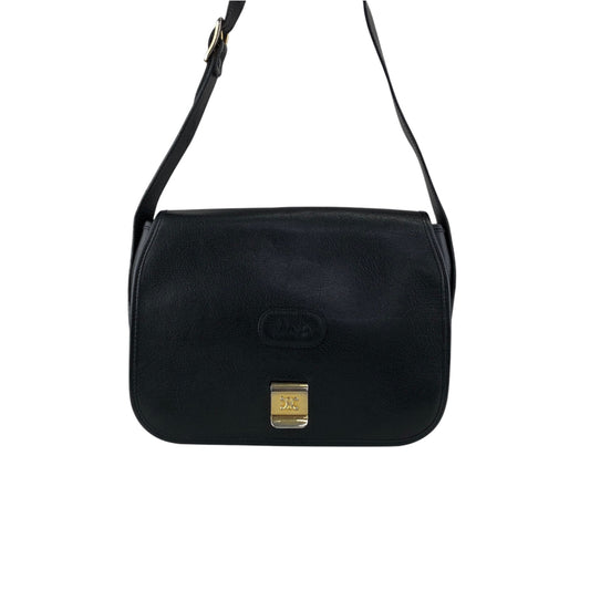 CELINE Horse Carriage Shoulder bag Black Vintage b7miwj